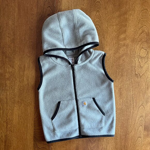Carhartt gray fleece vest 4T - Picture 1 of 5